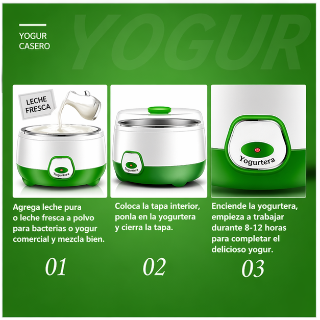 Yogurtera Eléctrica 1L Multifuncional para Yogur Natto y Fermentación