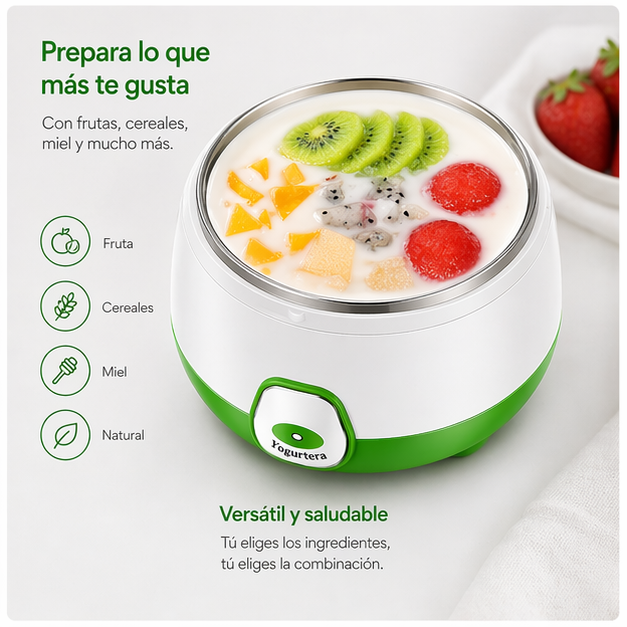 Yogurtera Eléctrica 1L Multifuncional para Yogur Natto y Fermentación